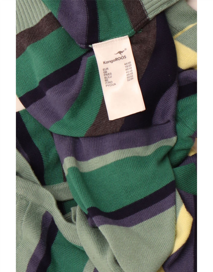 Женский кардиган с капюшоном KANGAROOS UK 18/20 XL в разноцветную полоску