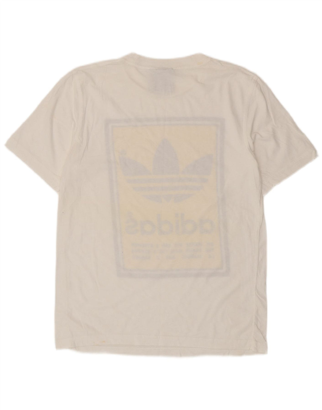 Мужская футболка с рисунком Adidas, маленькая белая