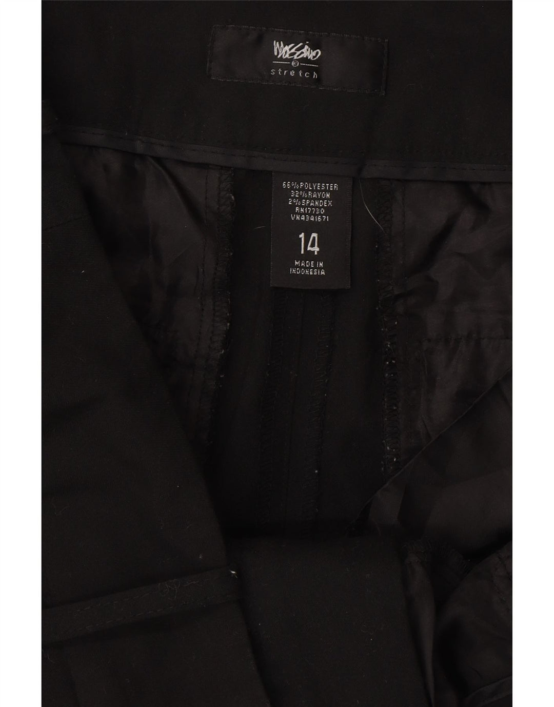 MOSSIMO Womens Bootcut Casual Trousers US 14 XL W36 L32 Black Polyester Vintage Mossimo and Second-Hand Mossimo from Messina Hembry 
