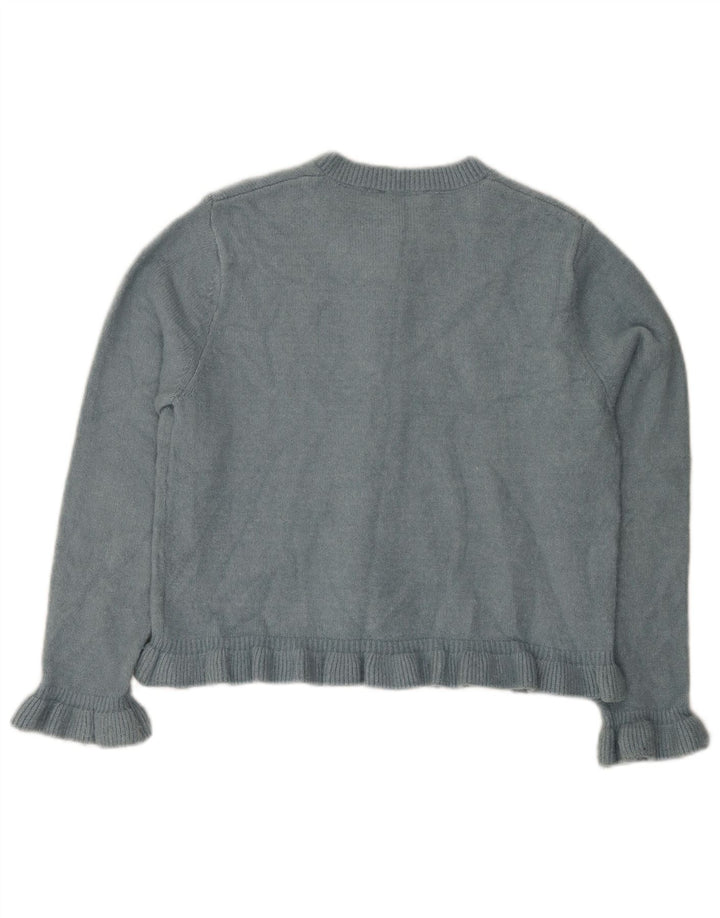 Женский кардиган Zara UK 14, средний синий полиэстер