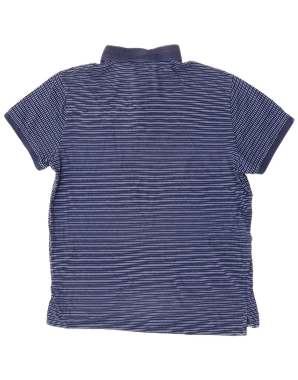 Мужская рубашка поло Jack Wills XL, хлопковая синяя полоска