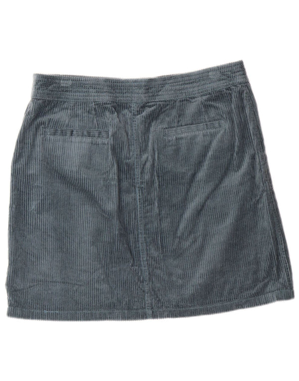 Женская вельветовая юбка MONSONON UK 16, большая W34, зеленый хлопок