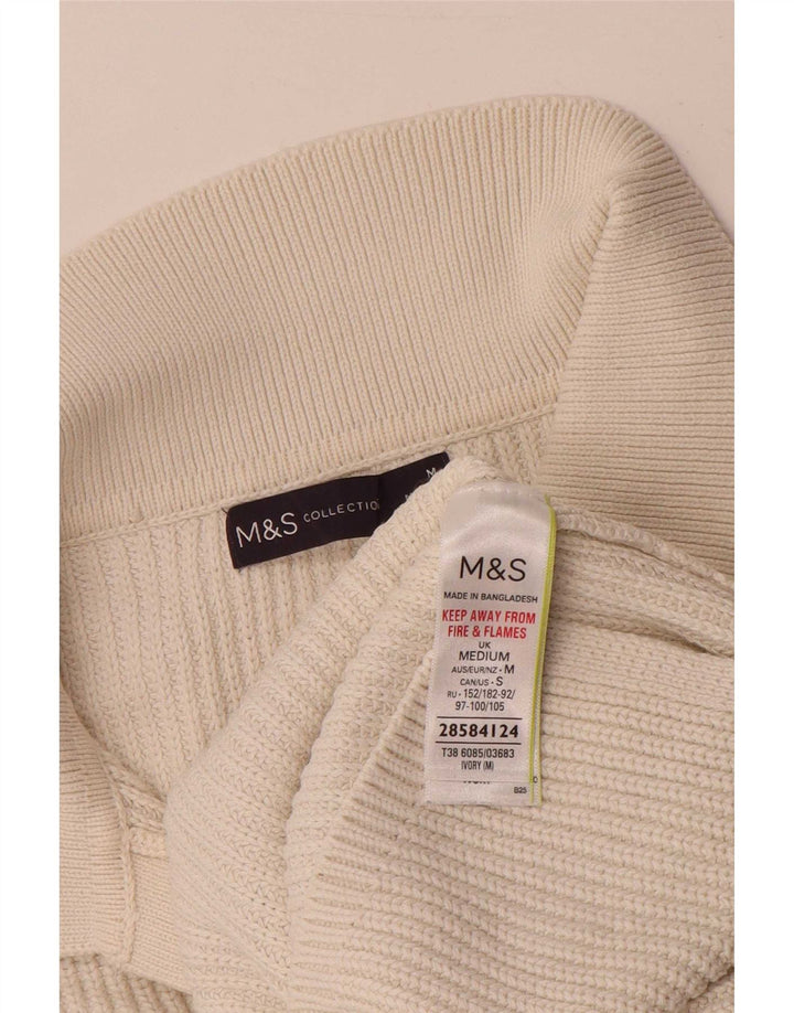 Женские кроссовки оверсайз Marks & Spencer UK 14, средний цвет, белый хлопок