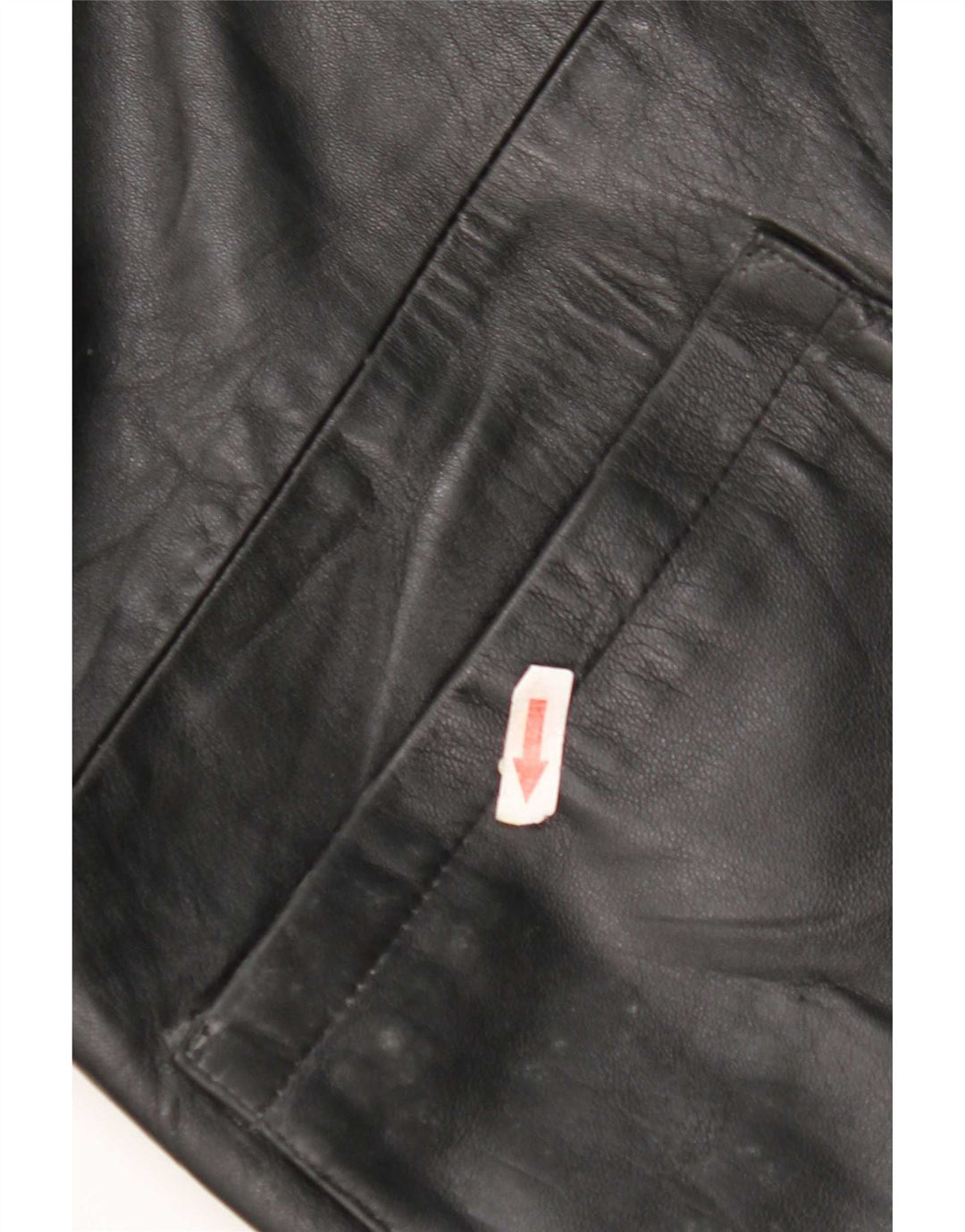 Винтажная мужская кожаная куртка IT 52 XL Черная