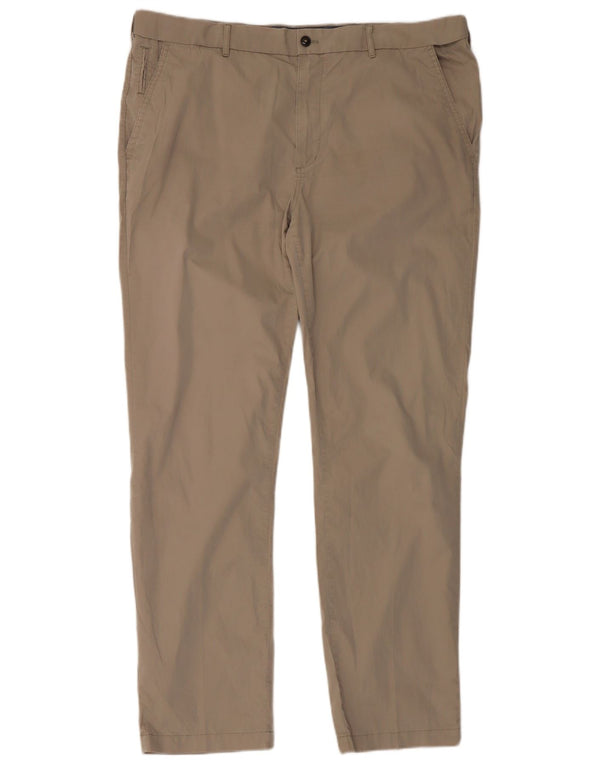 Мужские прямые брюки чинос Marks & Spencer Blue Harbour W42 L35 бежевые
