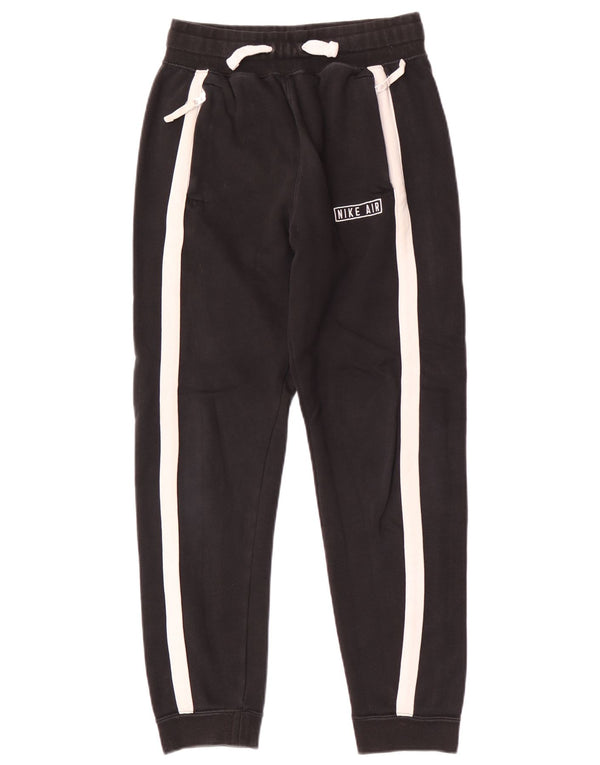 Nike Boys Tracksuit Trousers Joggers 13-14 Years XL Black Colourblock
