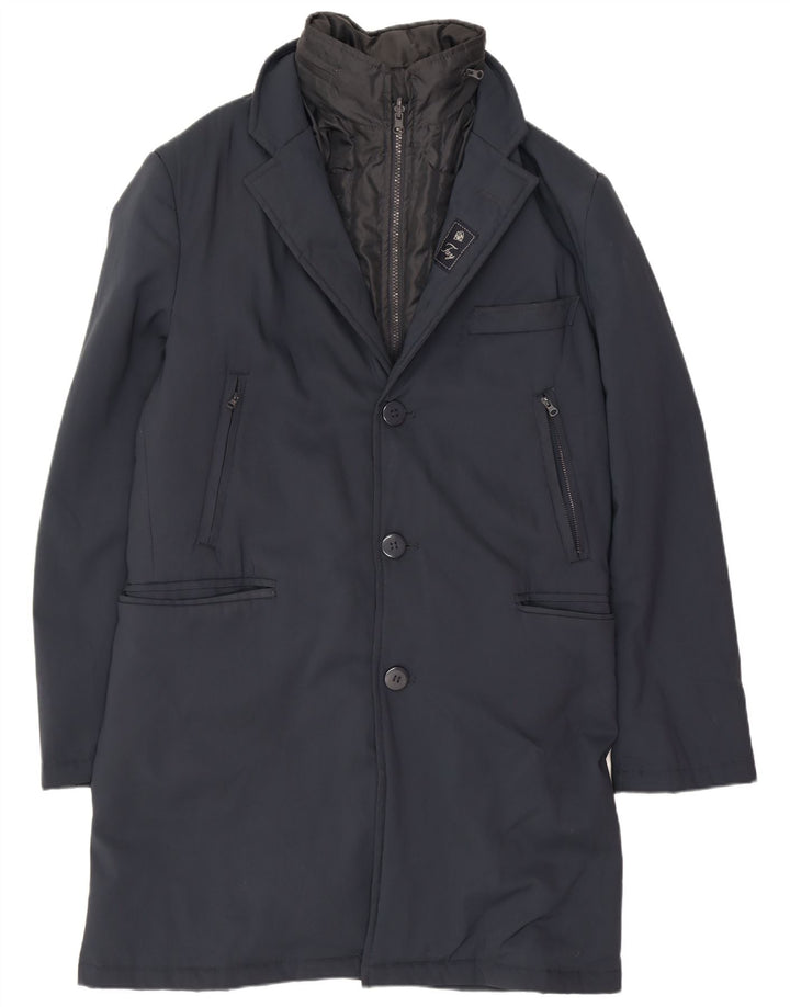 Мужское пальто Fay UK 38 Medium Navy Blue