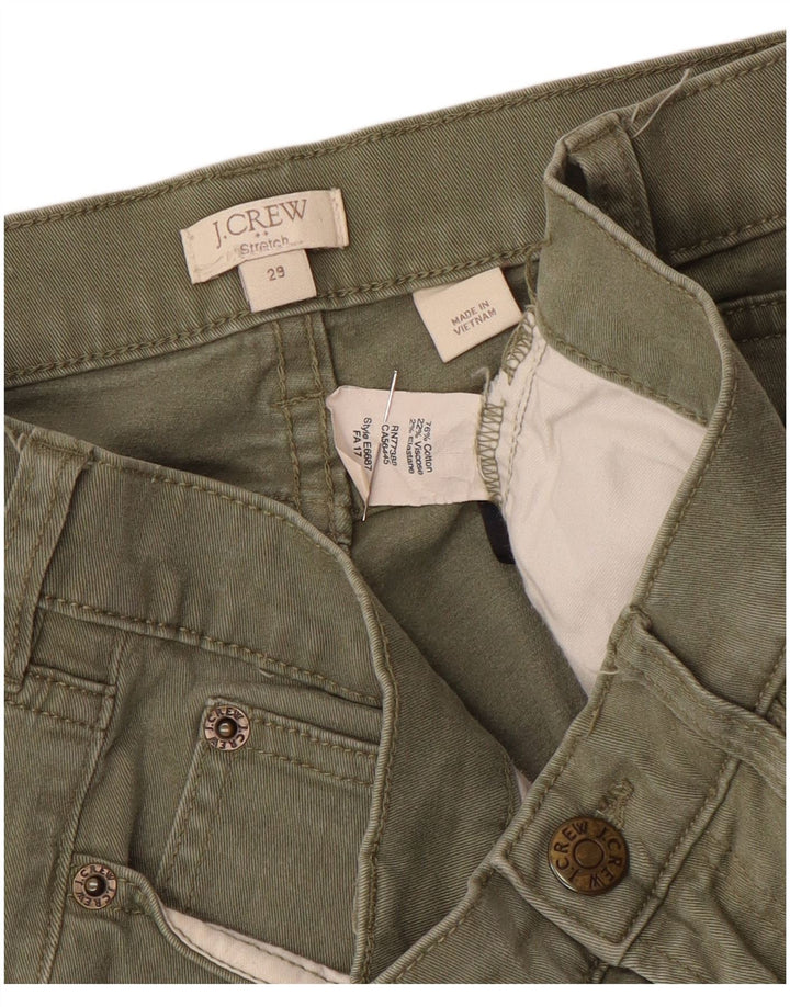Женские джинсы скинни J. Crew W29 L27, хлопок цвета хаки