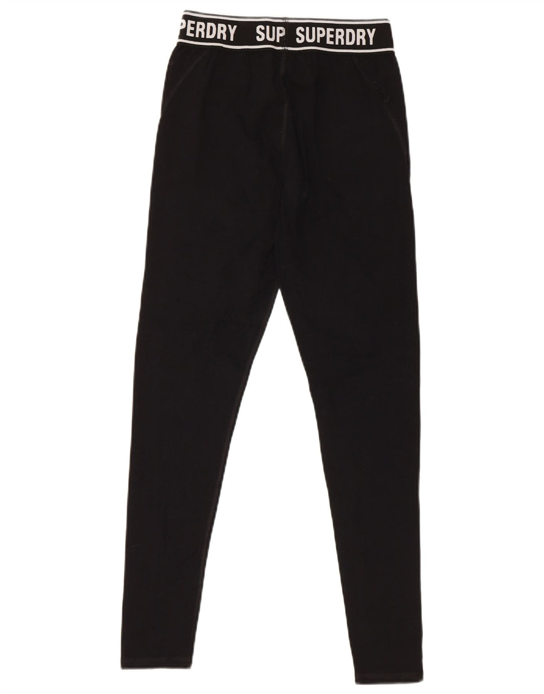 SUPERDRY Женские леггинсы с рисунком UK 8, маленькие, черные, хлопковые