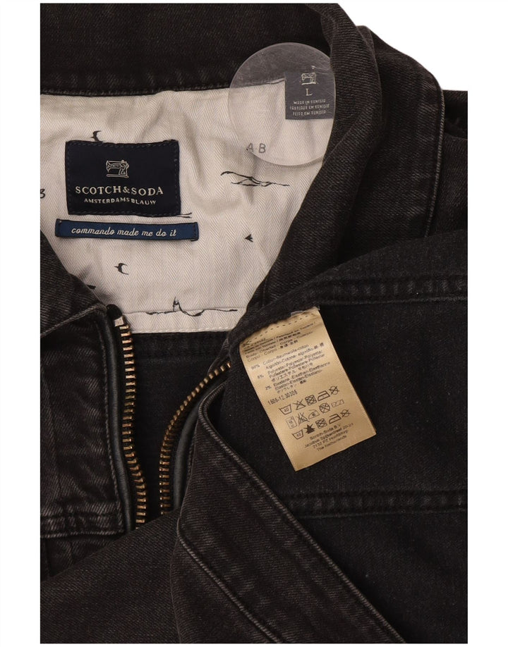 Женская джинсовая куртка Scotch & Soda UK 16, большой серый хлопок