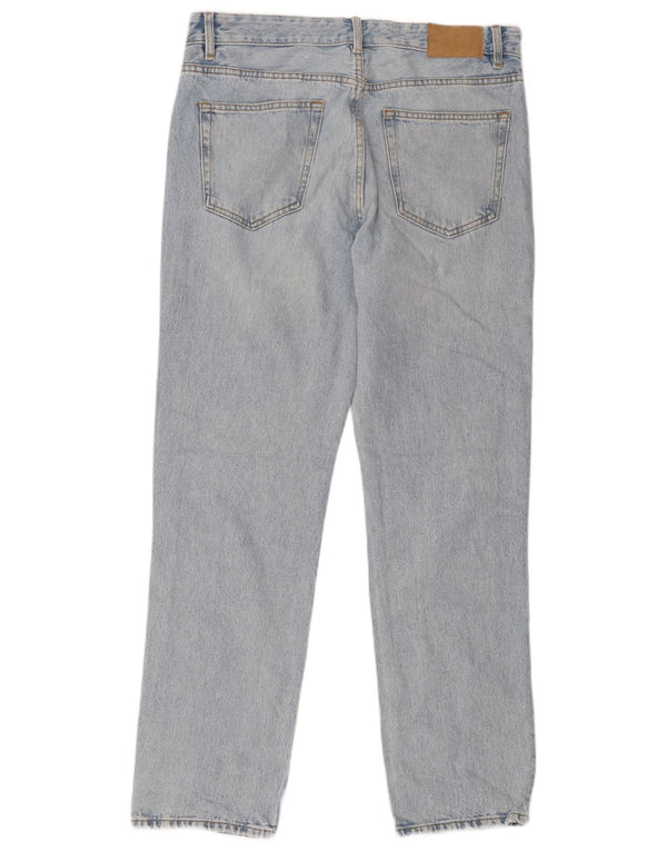 Мужские прямые джинсы Zara EU 42, большие, W32 L32, синие, хлопок
