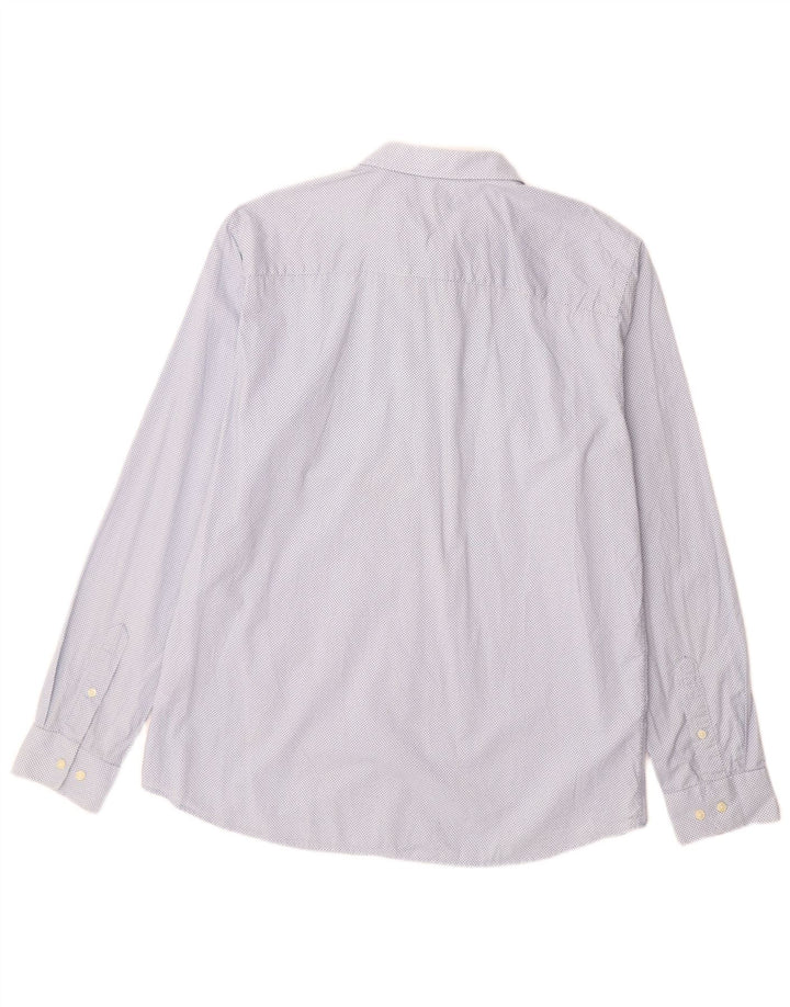 Мужская рубашка премиум-класса JACK & JONES, размер 44 XL, хлопок в синие пятна