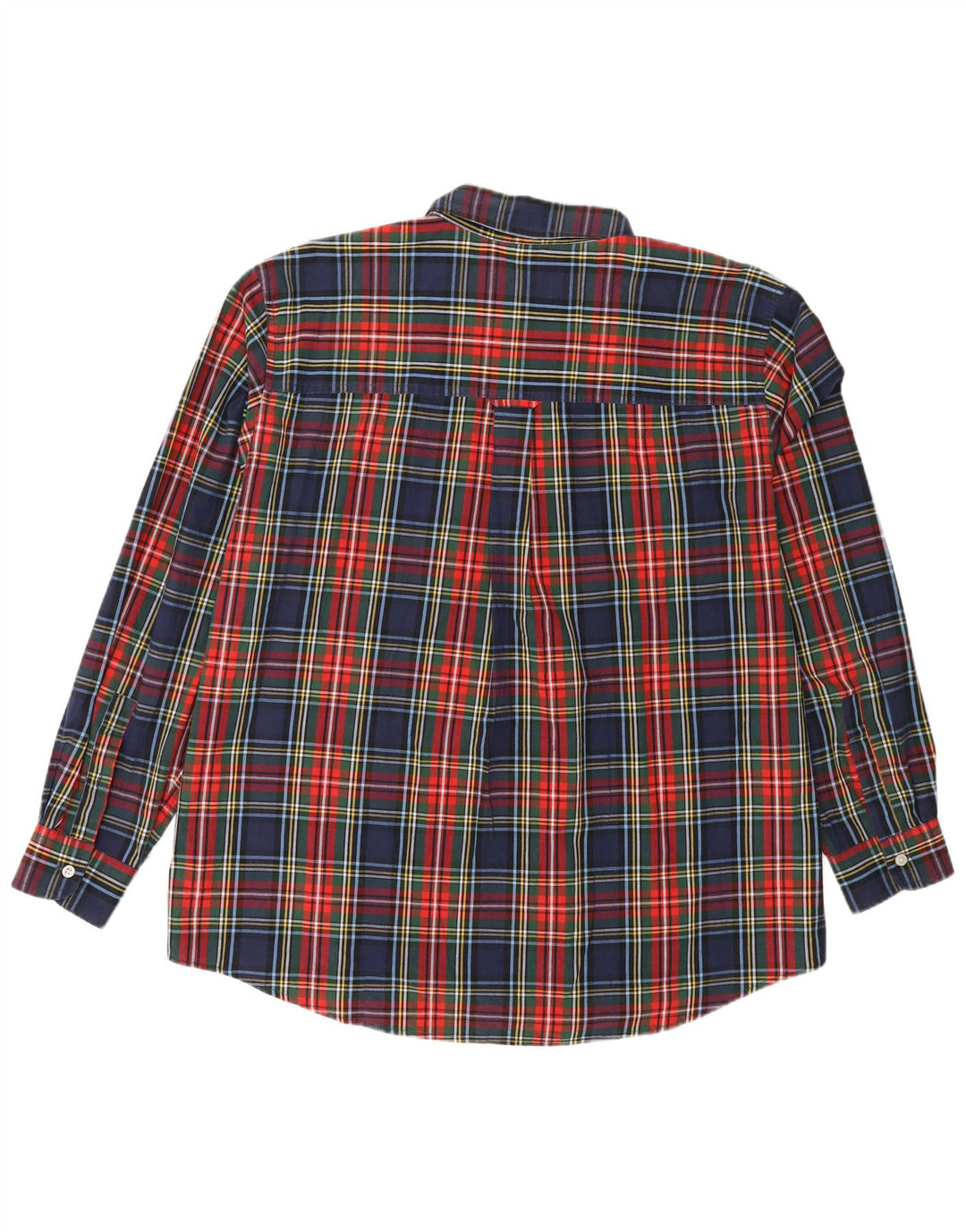 Мужская рубашка Chaps Easy Care XL в разноцветную клетку из хлопка