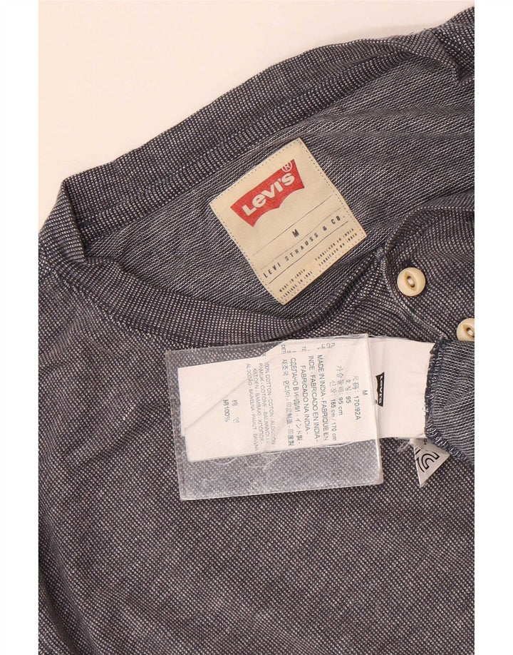Мужской топ Levi's из хлопка с длинным рукавом среднего серого цвета