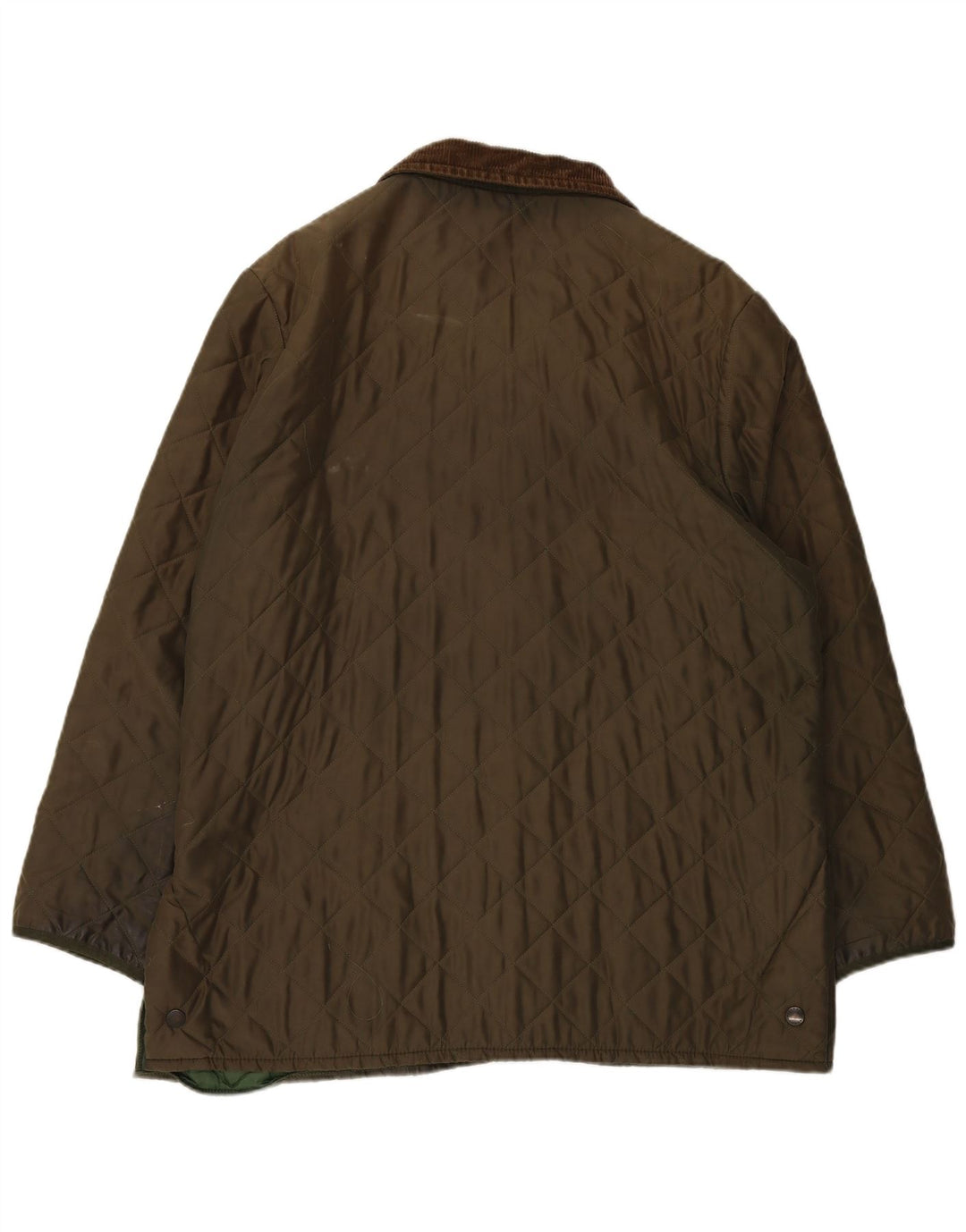 BARBOUR Mens Eskdale Quilted Jacket UK 42 XL Green Polyester