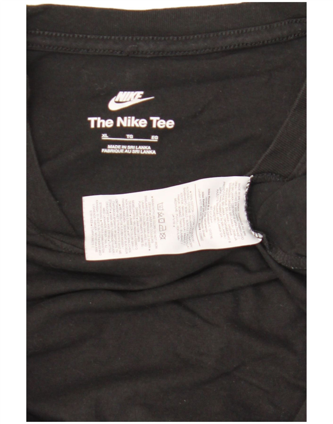 Мужская футболка Nike Top XL, черный хлопок