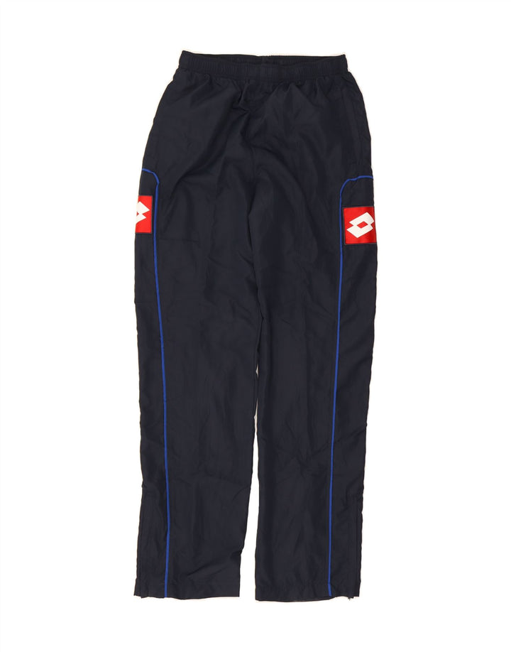 LOTTO Boys Graphic Tracksuit Trousers 15-16 Years  Navy Blue Polyester Vintage Lotto and Second-Hand Lotto from Messina Hembry 