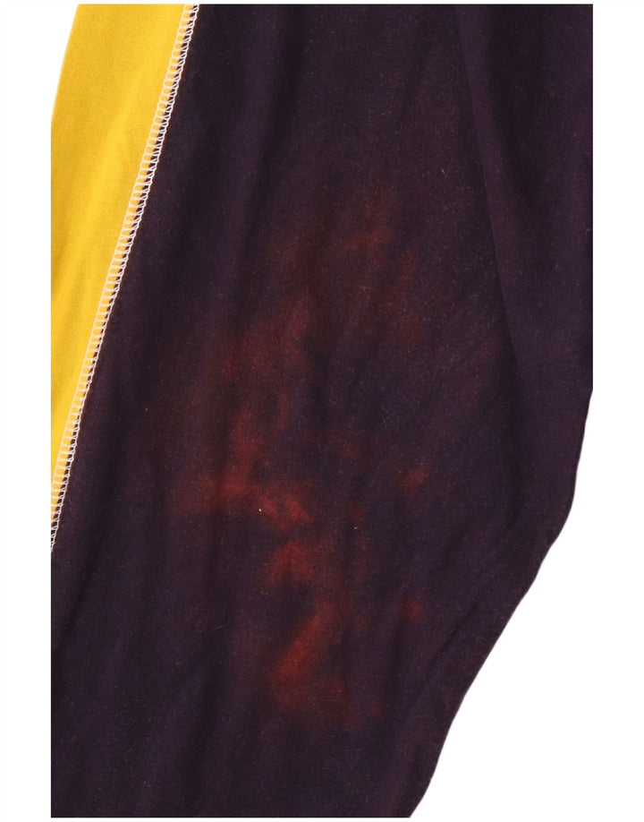 Мужская футболка PUMA с длинным рукавом XL, темно-синяя, с цветными блоками, спортивная