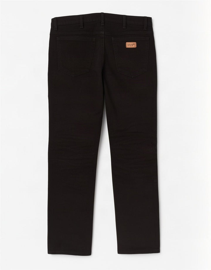 Мужские прямые джинсы Wrangler Texas W33 L34, черный хлопок