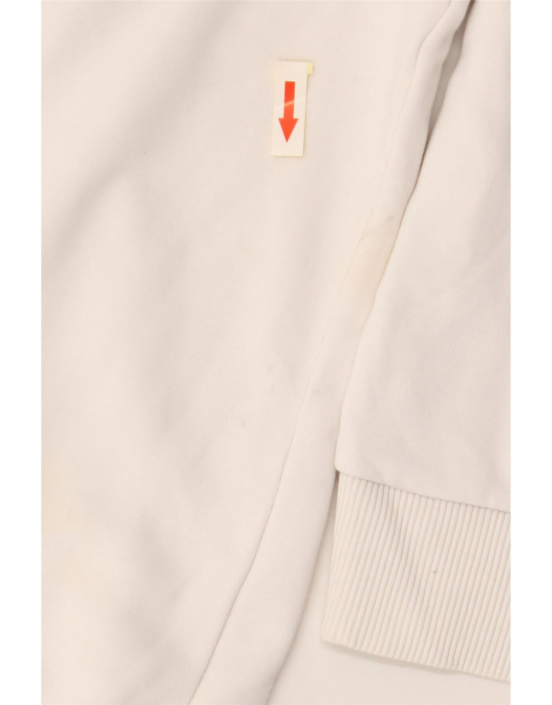 Женский укороченный джемпер с капюшоном FILA с рисунком, UK 10, маленький, белый хлопок