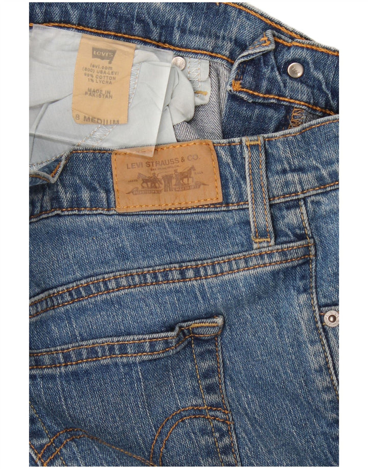 Женские прямые джинсы Levi's 505 США 8, средние W32 L28, синие, хлопок