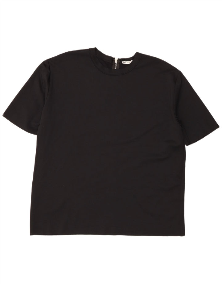 Женская футболка Zara Top UK 16, большая черная