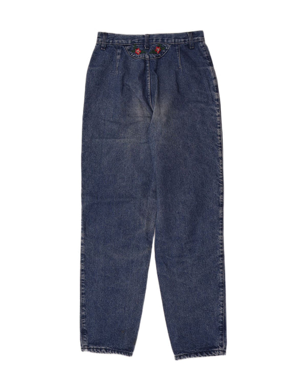 Женские зауженные джинсы CLARK с высокой посадкой IT 44 Medium W26 L31 Синий хлопок