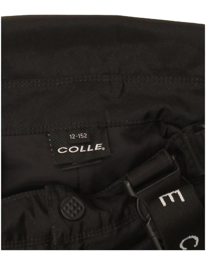 Лыжные брюки COLLE для мальчиков с графическим рисунком, 11–12 лет, черные