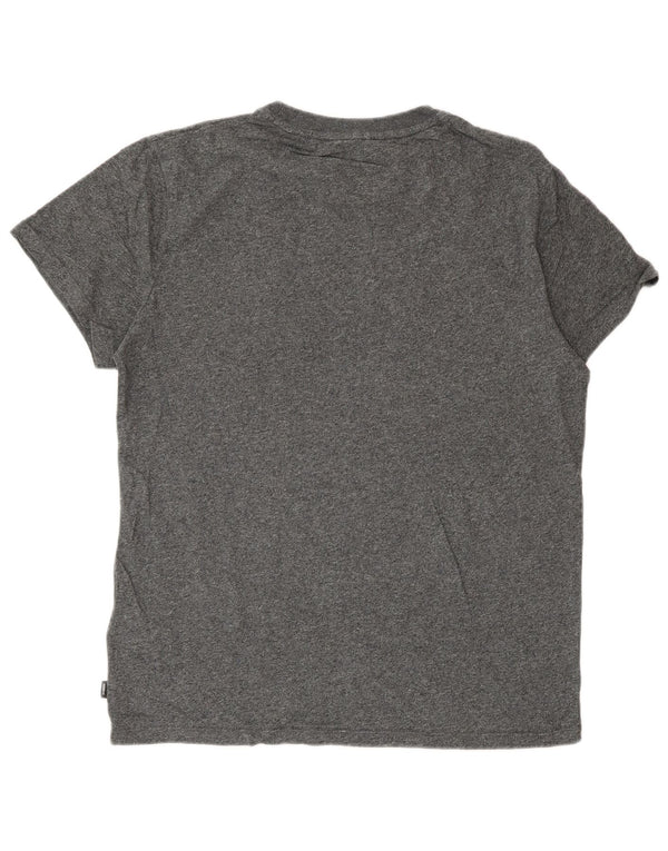 Мужская футболка Superdry Top из хлопка среднего серого цвета