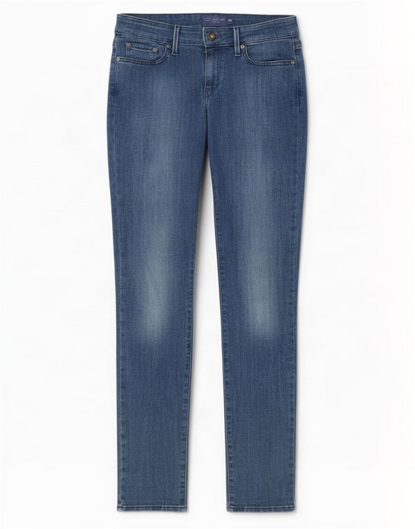 Женские узкие джинсы Levi's с низкой талией W27 L34, синие, хлопок
