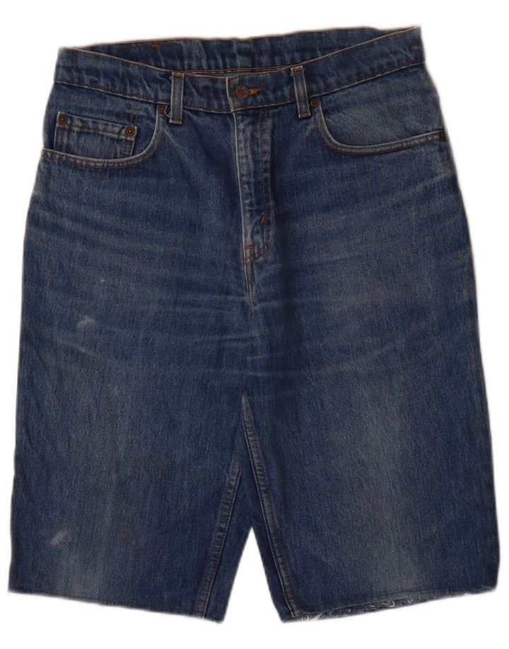 Мужские джинсовые шорты LEVI'S W34, большие синие, хлопок