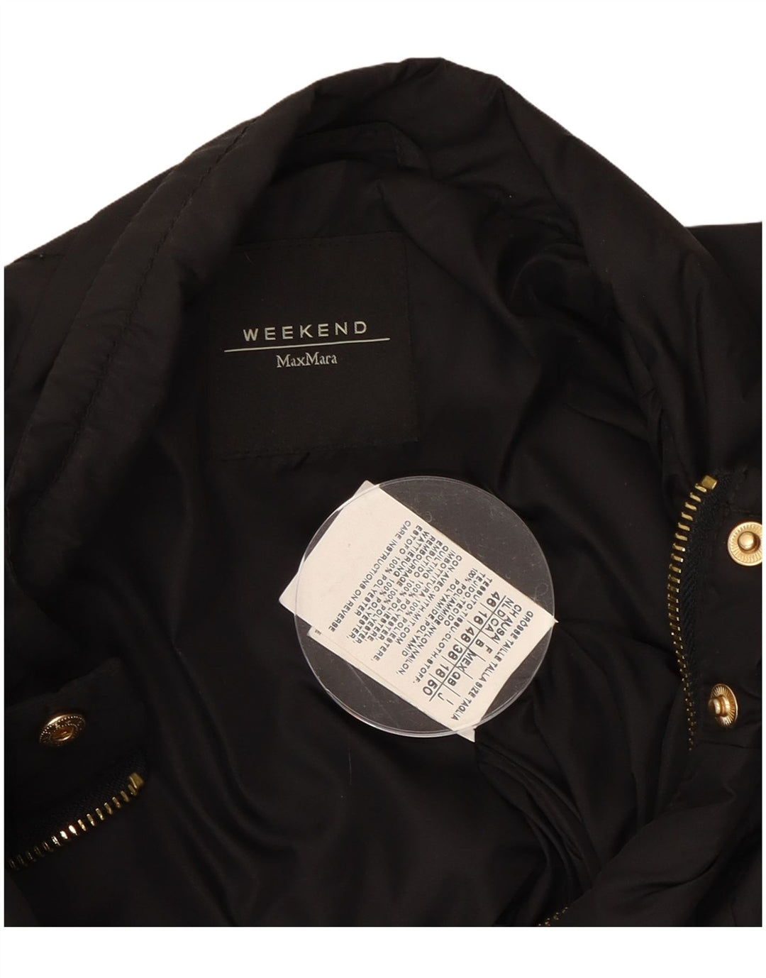 Женская куртка выходного дня Max Mara UK 18 XL, черный полиамид