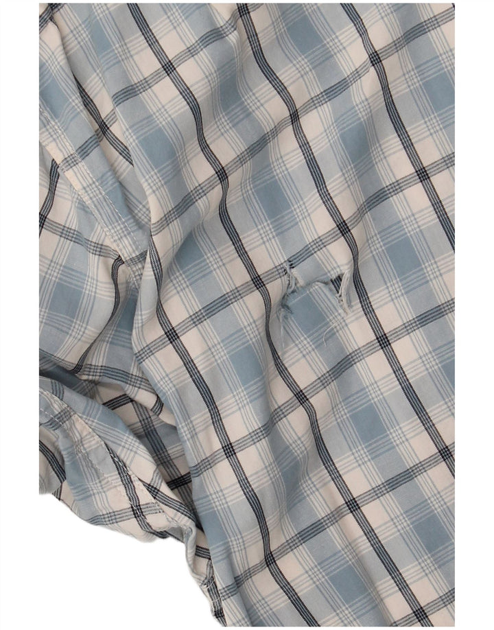 Рубашка мужская Wrangler XL синяя в клетку