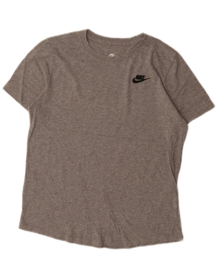 Мужская футболка Nike, маленький серый хлопок с крапинками