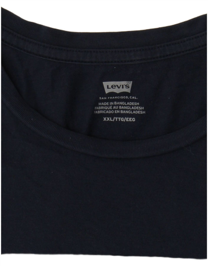 Мужская футболка с рисунком Levi's Top 2XL Темно-синий