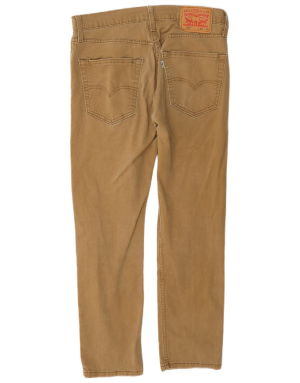 Levi's 502 Тонкие зауженные повседневные брюки W30 L27 Бежевые хлопковые