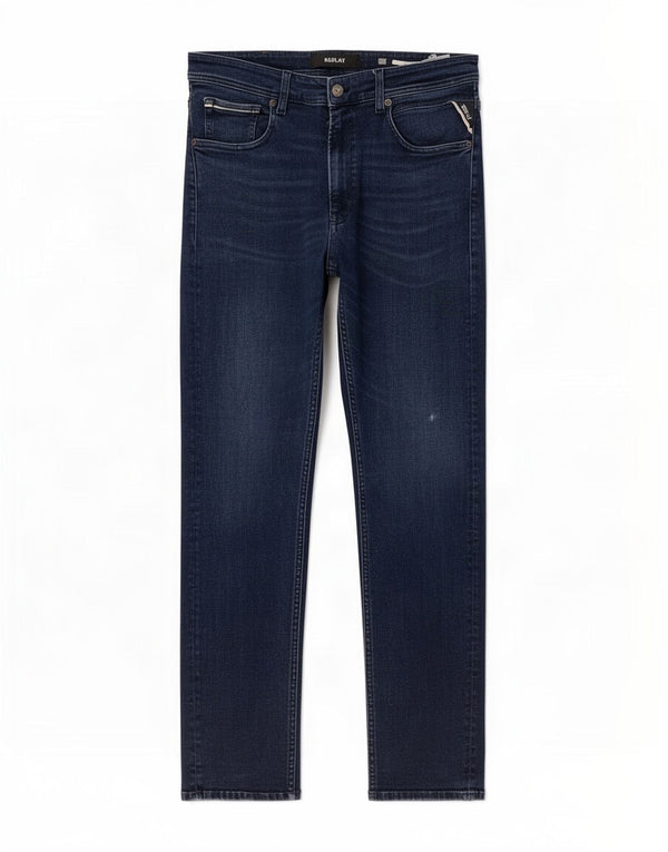 Мужские джинсы Grover Slim W36 L32 Replay, синий хлопок