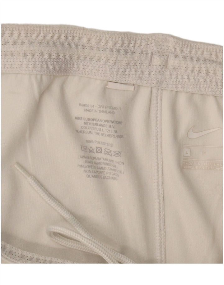 Мужские спортивные шорты NIKE Inter Milan, большие белые полиэстеровые шорты