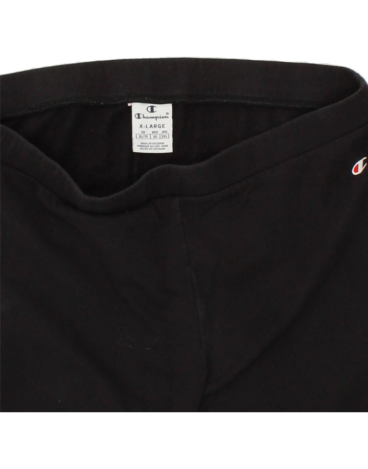 CHAMPION Womens Leggings UK 18 XL Black Vintage Champion and Second-Hand Champion from Messina Hembry 