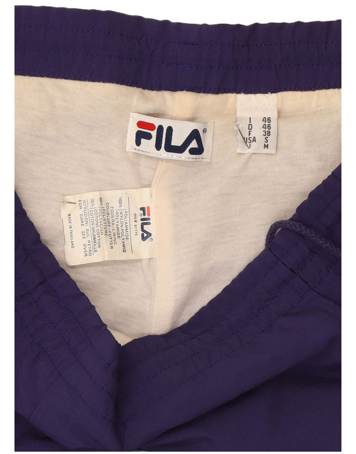 Fila Мужские спортивные брюки Джоггеры IT 46 Маленький фиолетовый Полиамид