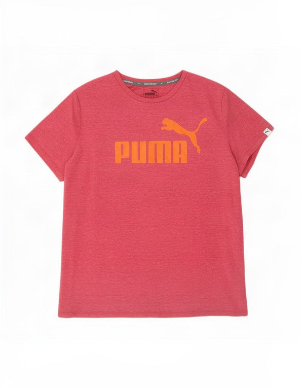 Женская футболка с рисунком Puma Top UK 16, большой полиэстер с розовыми крапинками