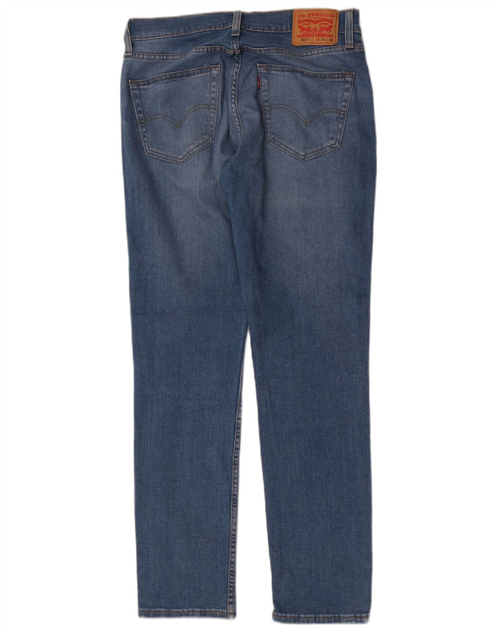 Мужские джинсы Levi's 511 Slim W33 L32 Синие, хлопок