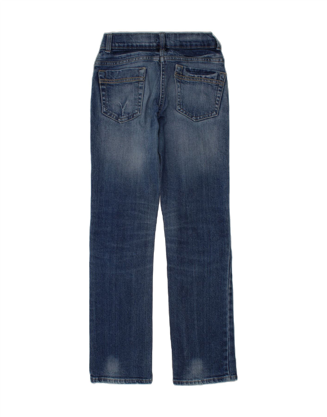 BENETTON Girls Straight Jeans 10-11 Years Blue Vintage Benetton and Second-Hand Benetton from Messina Hembry 