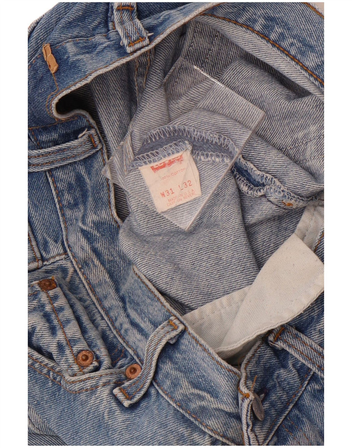 Мужские джинсовые шорты Levi's W31, хлопок среднего синего цвета