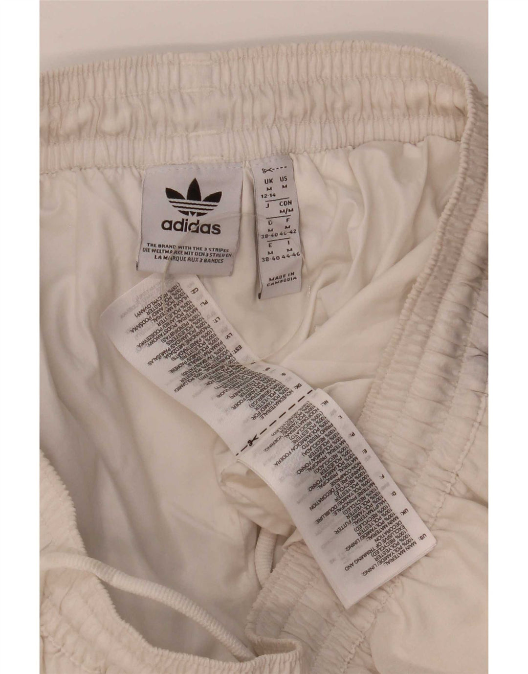 Женские спортивные брюки Adidas UK 12/14, средний белый полиамид