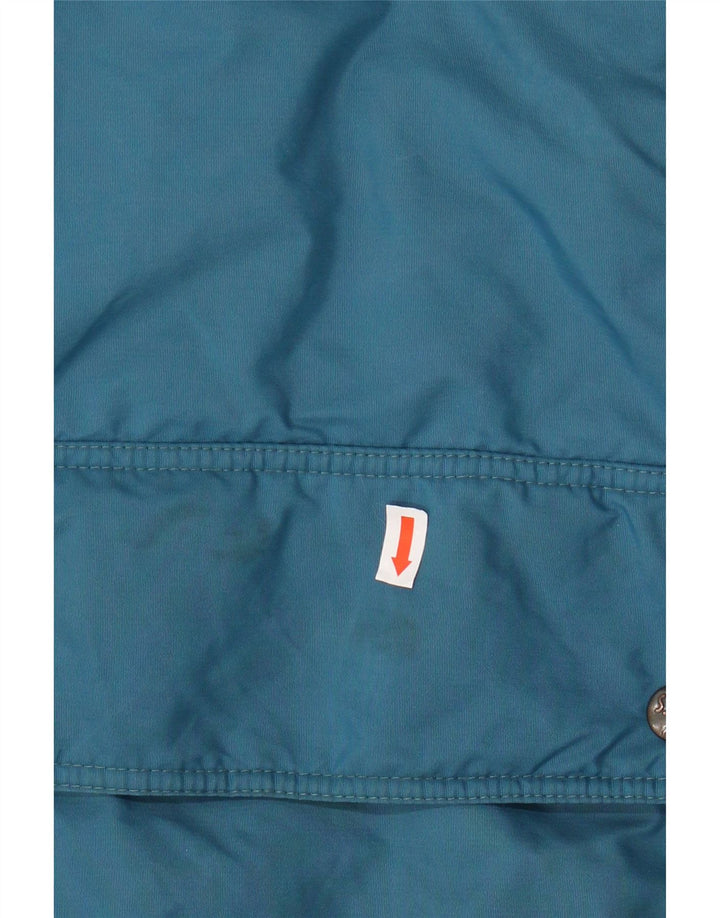 Мужская ветровка ASICS UK 42 XL, синяя, полиамид с цветными блоками