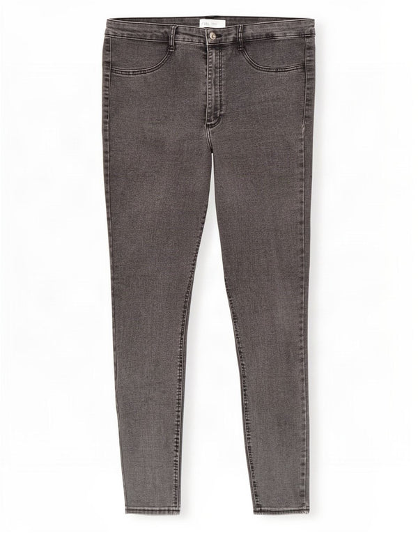 Женские джинсы скинни Zara EU 44 XL W34 L27 Серые