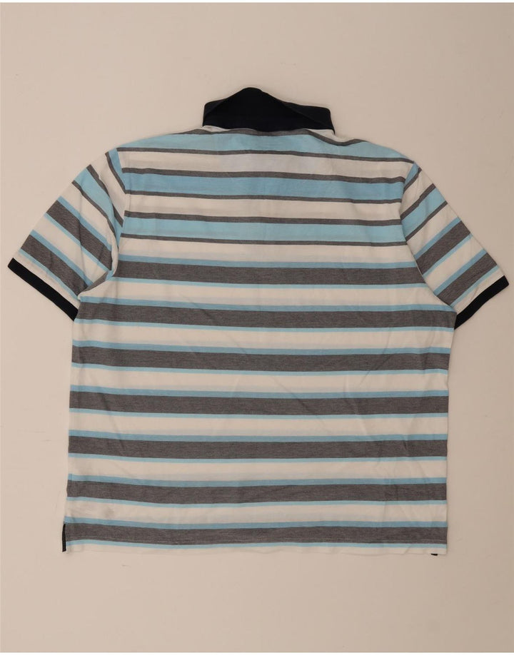 Мужская рубашка-поло Marks & Spencer Blue Harbour 2XL в разноцветную полоску
