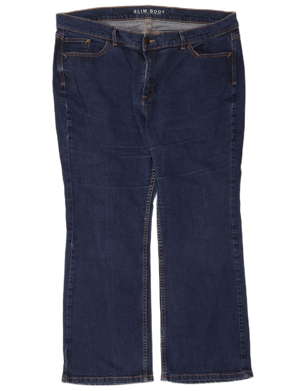 Женские узкие джинсы Marks & Spencer Bootcut UK 20 2XL W40 L27, синие, хлопок