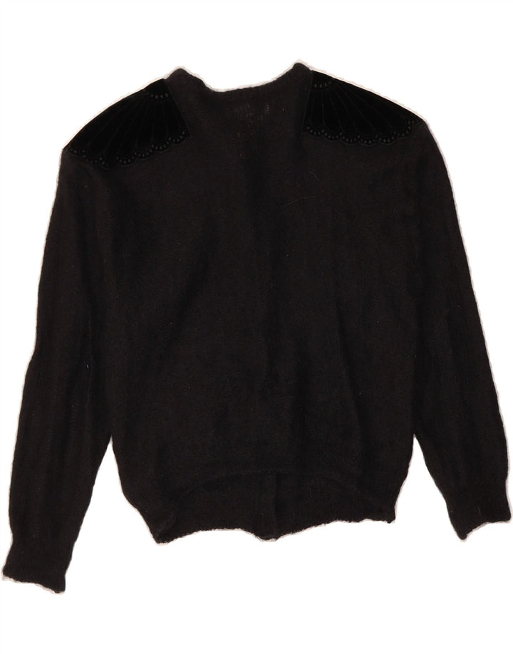ST MICHAEL Womens Cardigan Sweater UK 14 Medium Black Vintage St Michael and Second-Hand St Michael from Messina Hembry 